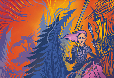 The Girl in Wooden Armour by Conrad Mason. For book Cover design graphic design illustration kids bookcover