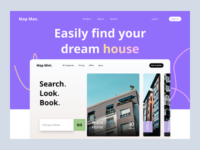 Rent House - Web Design animation apartament app aziz xabibullaev book online booking clean design estate minimal real real estate rent rent house rent web design top design 2022 ui ui ux ui ux design web design