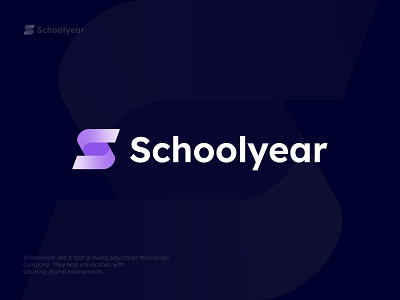 Schoolyear logo concept || s logo. a b c d e f g h i j k l blockchain branding ecommerce lettering logo logo designer m n o p q r s t u v w x y z s s logo