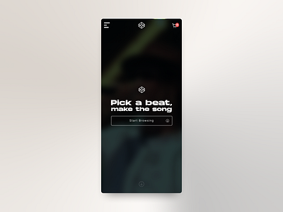 Web site mobile design: Beatmaker Landing Page beat beats figma instrumental landing page mobile mobile landing page music music landing page