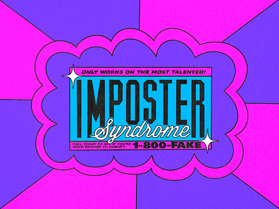 Infomercial: Imposter Syndrome creative design drawing illustration imposter syndrome infomercial mental health procreate retro