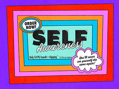 Infomercial: Self-awareness creative design drawing illustration infomercial mental health procreate retro self awareness self awareness