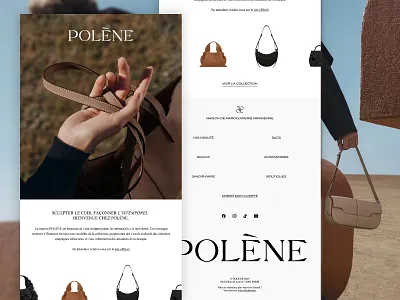 Polène’s Welcome Email Redesign branding email email automation email design email designer email marketing klaviyo klaviyo specialist luxury brand polène welcome flow