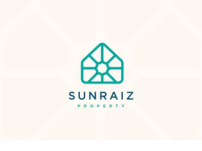 Sunraiz Property brand identity branding graphic design home logo design luxury minimal minimalist modern mortgage property real estate