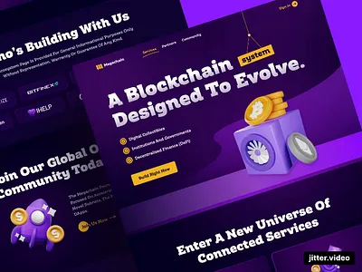 DeFi - Landing Page Redesign blockchain website defi landing page defi website homepage landing page landing page design landingpage megachain nft website populer redesign ui uiux web web design website website design
