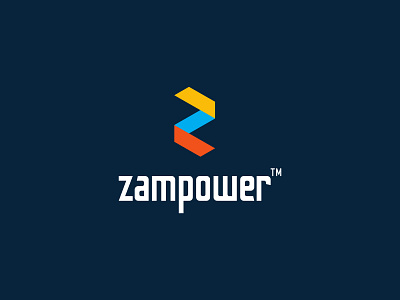 Zampower | Abstract Logo abstract logo alphabet brand logo branding design flat graphic design icon illustration lettermark logo logo design logotype minimal modern monogram solar vector visual identity z letter