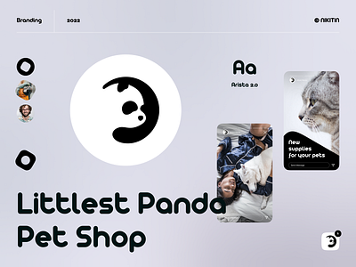 Pet Store Logo Design animal branding care cat clean creative design dog ecommerce graphic logo panda pet shop store