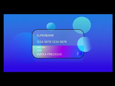 Glass Credit Card