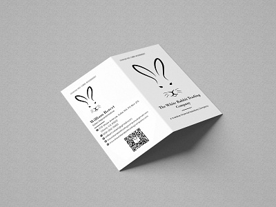 Business Card Design for The White Rabbit Trading Company 2d 2dart brand branding business business card business card design design digital digital art financial graphic design identity branding illustration minimal modern stationary vector