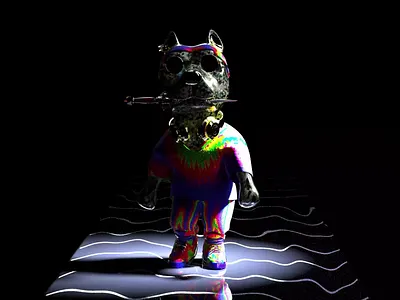 Way DJ Dog's 3d animation 3d art 3d character 3d illustration 3d modeling character design character modeling digital art nft nftart