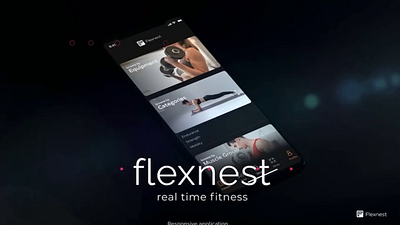 Health & Fitness app | Flexnest by HieHQ aftereffects app clean colors design development dribbble fitness health illustration logo minimal responsive ui ux uxdesign