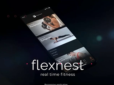 Health & Fitness app | Flexnest by HieHQ aftereffects app clean colors design development dribbble fitness health illustration logo minimal responsive ui ux uxdesign