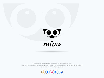 Minimal cat logo 99 logo design branding cat logo creative logo 99 design design gradient logo graphic design latest logo logo logo design logo designer minimal cat logo modern logo