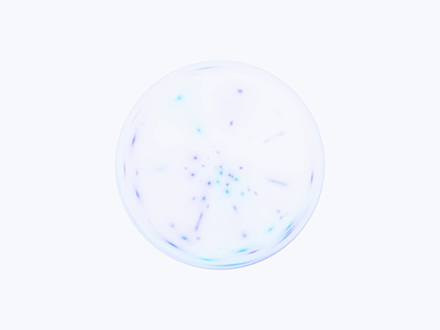AI assistant 3d adobe aftereffects ai ai assistant animation artificial assistant blue bubble colors glass intelligence ios motion particles smoothly soft style support