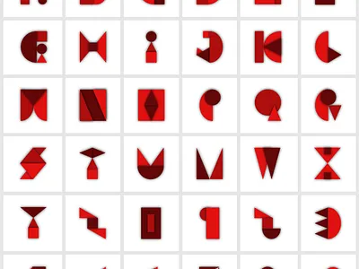 Tipografia Quadratim | Alfabeto design graphic design illustration typography vector