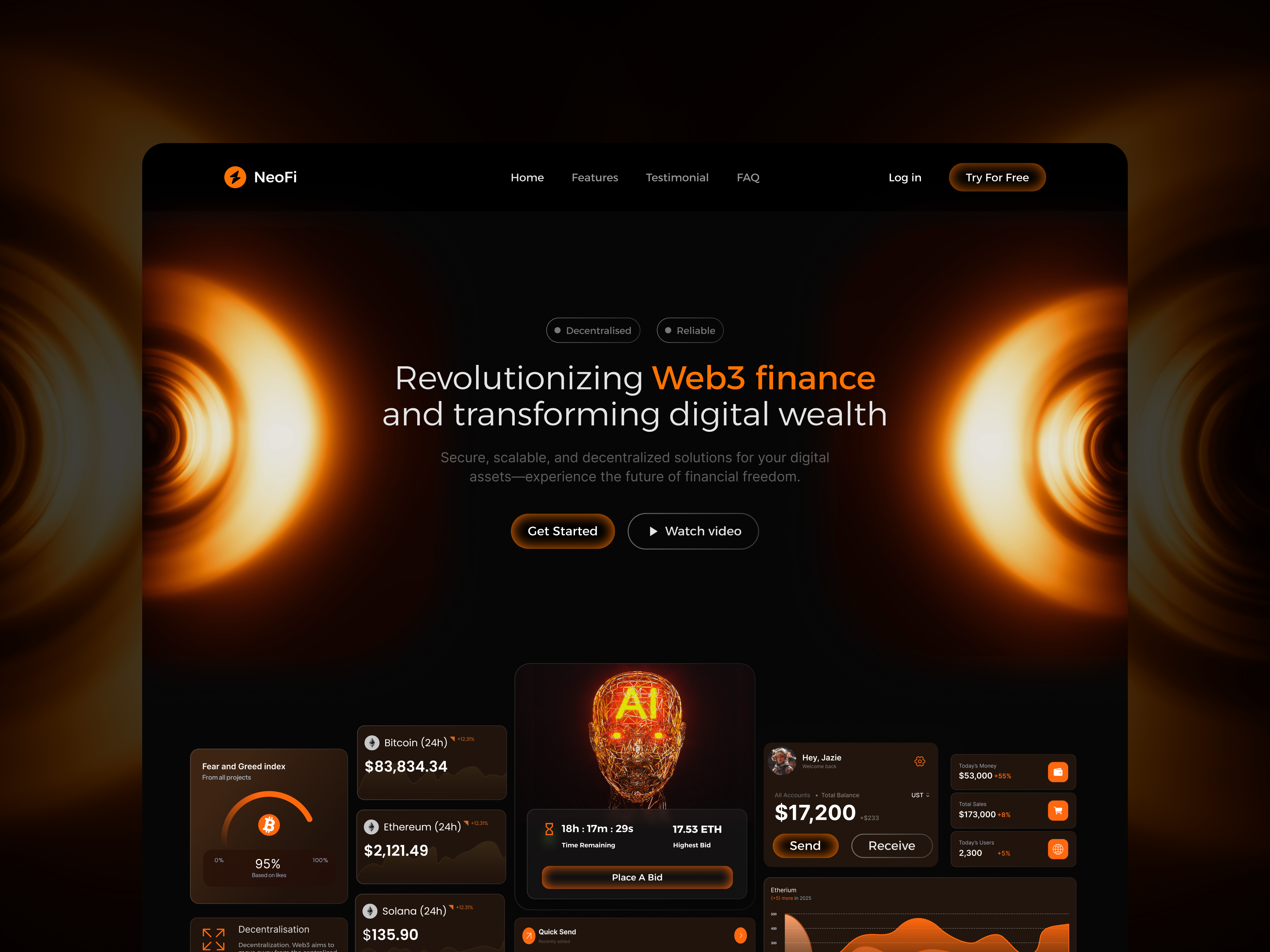 Crypto Investments - Landing Page crypto landing page cryptoinvestmentssite cryptoinvestmentui cryptouiux cryptowebsite design crypto dribbbleshot finance app finance site fintechdesign graphic design investment landing page investmentplatform landing page minimaldesign modernui ui ux webdesign websitedesign