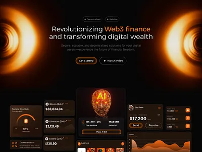 Crypto Investments - Landing Page crypto landing page cryptoinvestmentssite cryptoinvestmentui cryptouiux cryptowebsite design crypto dribbbleshot finance app finance site fintechdesign graphic design investment landing page investmentplatform landing page minimaldesign modernui ui ux webdesign websitedesign