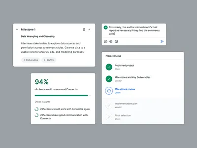 Halycon - Components card design comment comments component design components forms ui light ui milestones ui modals product design review reviews card saas components saas form saas modal score card semiflat timeline