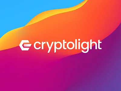 Cryptolight Logo Design blockchain design blockchain logo branding crypto logo logo logo design