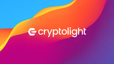 Cryptolight Logo Design blockchain design blockchain logo branding crypto logo logo logo design
