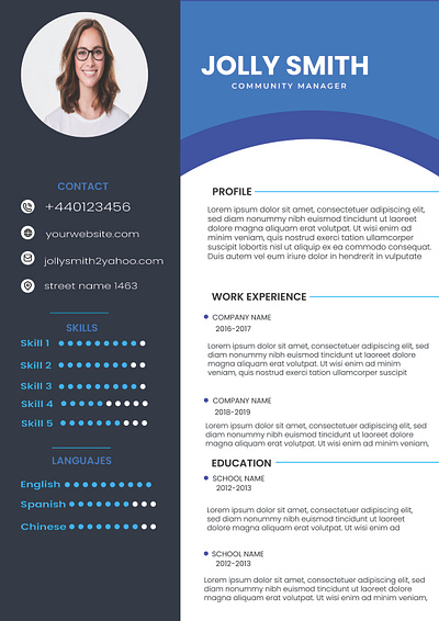 resume cv cv writter illustration professional cv reume