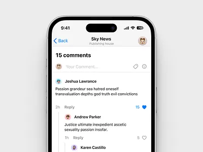 Fragments iOS Wireframe Kit app app design branding components craftwork design design system figma mobile news ui ui desig ui kit