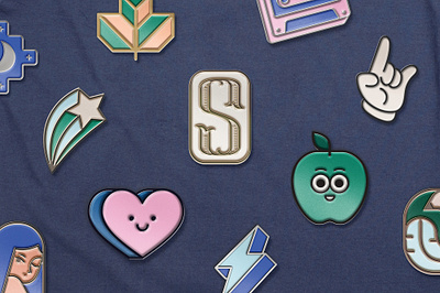 Enamel Pin Mockup apparel design branding branding mockup enamel pin enamel pin mockup photoshop mockup psd mockup