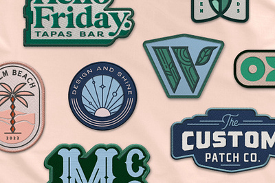 Custom Shape Embroidery Patch Mockup for Photoshop apparel design branding branding mockup embroidery patch mockup illustration logo design mockup patch mockup photoshop mockup psd mockup