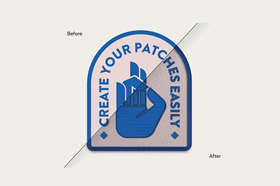 Custom Embroidery Patch Mockup apparel design branding branding mockup illustration logo mockup photoshop mockup psd mockup tshirt mockup