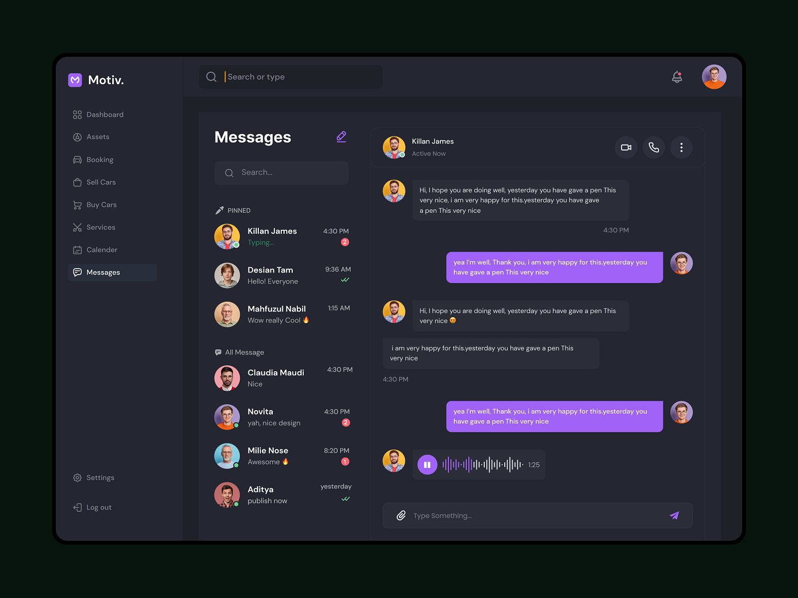 Inbox Message Application UI by Sajib Rahman for UIHUT - UI UX Design ...