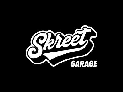 Skreet Garage | Streetwear Logo brand design brand identity branding clothing design fashion logo garage graphic design logo logo design logomark modern script simple sports streetwear streetwear logo visual identity