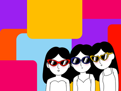 Sunnies adobe illustrator character design digital illustration graphic design illustration line art