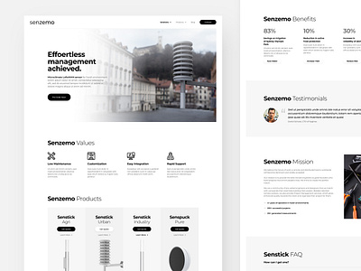 Senzemo design drawingart iot lorawan measure microclimate product responsive ui ux web website