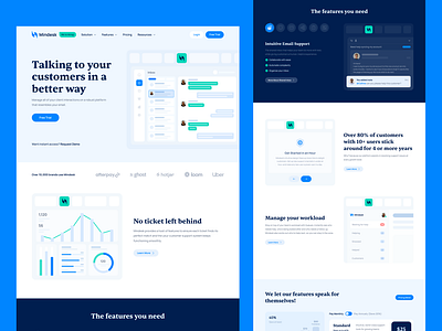 Mindesk - Customer Support Tool Landing Page by Nuha Maulana Ahsan 🦅 ...