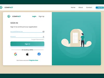 Website Log in Page branding company login login logo register ui website