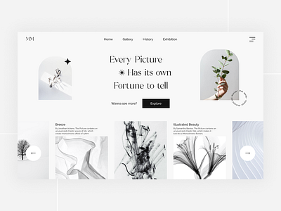 Photo Gallery UI clean design elegant gallery gallery landing page gallery ui landing page minimal minimalism minimalistic design photo photo gallery photography ui uiux user experience user interface ux web design
