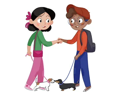 Friends branding children book illustration design digital illustration illustration illustrations kids art kids illustration