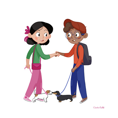 Friends branding children book illustration design digital illustration illustration illustrations kids art kids illustration