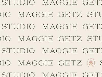 Maggie Getz Studio branding custom type identity pattern sub mark typography