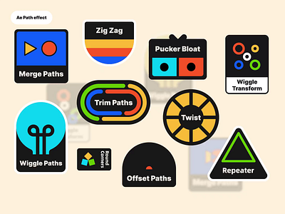 Ae Path effect ui 动画 插图 设计