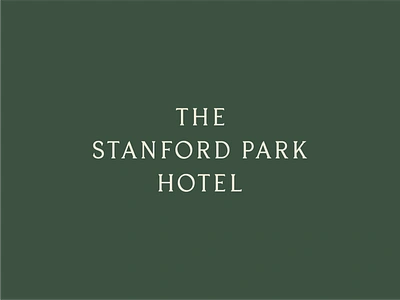 The Stanford Park Hotel branding custom type hotel branding identity logo menlo park silicon valley typography