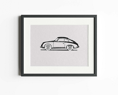 Simple Automotive Linocut Art. art asset branding bundle design graphic design illustration logo vector