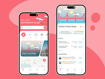 Travel IOS App adventure app booking design ios mobile mobile app mobile ui product design tourism tourist travel travel app trip ui ux