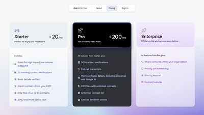 Pricing Page - Light Mode and Pastel Colors branding design light mode pastel ui web design