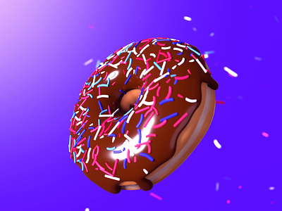 Chocolate and Strawberry Donut 3d animation blender design donut doughnut gleb graphic design illustration kuznetsov milkinside motion graphics pink strawberry tutorial ui ux youtube
