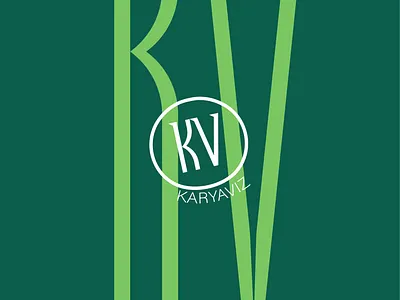 KaryaViz Logotype alphabet logo brand identity branding graphic design k logo kv logo logo logo desain logoinspiration logotype typography v logo