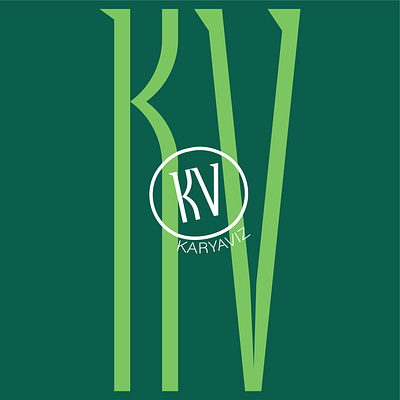 KaryaViz Logotype alphabet logo brand identity branding graphic design k logo kv logo logo logo desain logoinspiration logotype typography v logo