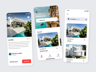 LUXTRVL - Travel app & Design system airbnb app app design booking card carousel components design system figma freebie home ios minimal mobile rent rental search travel ui ux