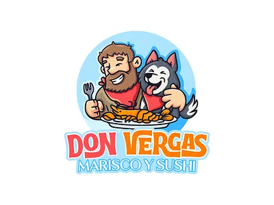 Don Vergas branding character character design design dog dog design dog logo graphic design human human logo illustration logo logo design seafood shrimp shrimp design shrimp logo ui ux vector