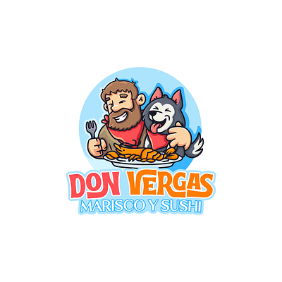 Don Vergas branding character character design design dog dog design dog logo graphic design human human logo illustration logo logo design seafood shrimp shrimp design shrimp logo ui ux vector